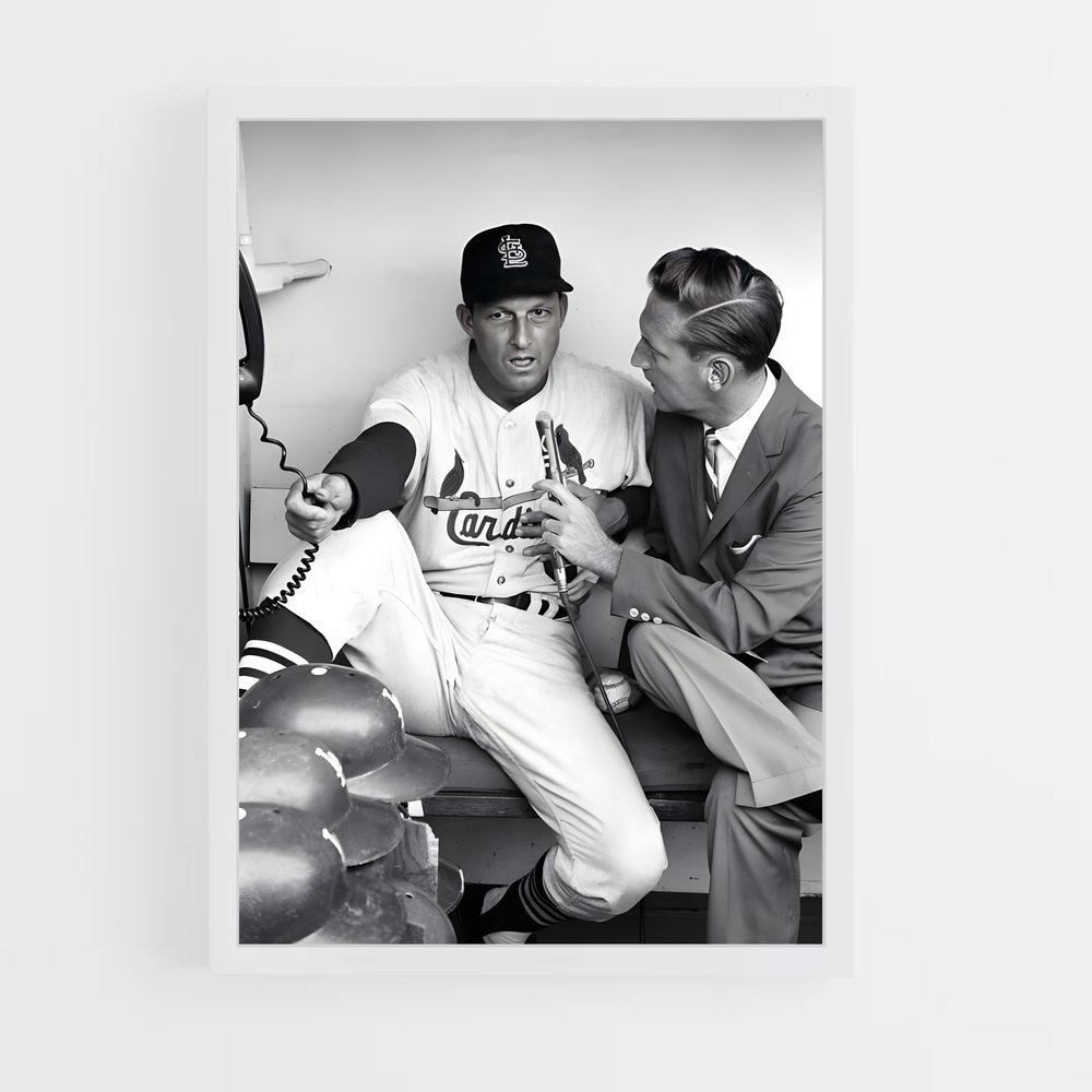 Poster Complices en Blanc et Noir – affiche Baseball (vue 3)